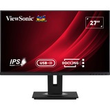 ViewSonic VG2756-4K Docking monitor 27"  Zwart (mat), 1x HDMI, 1x DisplayPort, USB-C, USB-A, USB-B, sound