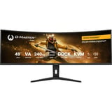 iiyama G-Master Gold Phoenix GCB4986DQSNP-B1 49" UltraWide gaming monitor Zwart, 1x DisplayPort, 2x HDMI, 3x USB-C, 2x USB-A, 240 Hz