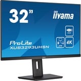 iiyama ProLite XUB3293UHSN-B5 31.5" 4K Ultra HD monitor Zwart, 1x DisplayPort, 1x HDMI, 1x USB-C, 2x USB-A, 1x RJ-45