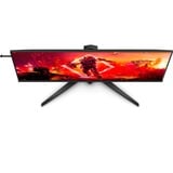 AOC AGON AG405UXC 40" gaming monitor Zwart, 2x HDMI, DisplayPort, VGA, 4x USB-A, USB-B, USB-C, 144 Hz