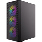 Antec AX26 RGB Elite midi tower behuizing Zwart | 3x USB-A | Tempered Glass