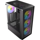 Antec AX26 RGB Elite midi tower behuizing Zwart | 3x USB-A | Tempered Glass