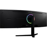 Arozzi Nova Curved 49" v2 UltraWide gaming monitor Zwart, 1x DisplayPort, 2x HDMI, 1x USB-C, 2x USB-A, 165 Hz