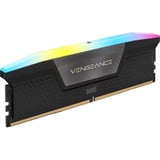 Corsair 16 GB DDR5-5200 Kit werkgeheugen Zwart, CMH16GX5M2B5200C40, Vengeance RGB, XMP