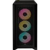 Corsair 4000D RGB AIRFLOW midi tower behuizing Zwart | 1x USB-A | 1x USB-C | RGB | Tempered Glass