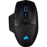 Corsair DARK CORE RGB PRO gaming muis Zwart, 18.000 dpi, RGB leds