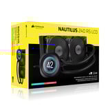 Corsair NAUTILUS 240 RS LCD waterkoeling Zwart