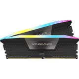 Corsair Vengeance RGB 16 GB DDR5-5200 (2x 8 GB) werkgeheugen Zwart, CMH16GX5M2B5200C40, UDIMM, XMP 3.0