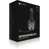 Corsair Virtuoso RGB Wireless XT gaming headset Zwart, Bluetooth, Pc, PlayStation 4, PlayStation 5, Nintendo Switch