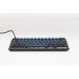 Ducky One 3 Pro Mini RGB mechanisch gaming toetsenbord Zwart, US lay-out (QWERTY), Cherry MX2A Speed Silver, 60%, RGB led, Double-shot PBT, QUACK Mechanics, hot swap