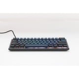 Ducky One 3 Pro Mini, gaming toetsenbord Zwart, US lay-out, Cherry MX2A Speed Silver, RGB led, Double-shot PBT, QUACK Mechanics, 60%, hot swap