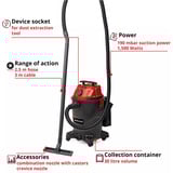 EINHELL  nat- en droogzuiger Rood/zwart