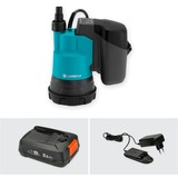 GARDENA Accu dompelpomp 2000/2 Clear 18V P4A set dompel- en drukpompen Turquoise/zwart, 14600-20, Accu inbegrepen