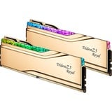 G.Skill 32 GB DDR5-7200 (2x 16 GB) Dual-Kit werkgeheugen Goud, F5-7200J3445G16GX2-TR5G, Trident Z5 Royal, XMP 3.0