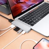 Hyper HyperDrive DUO 7-in-2 USB-C Hub dockingstation Zilver