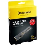 Intenso Premium 500 GB SSD PCIe 3.0 x4, NVMe 1.3, M.2 2280