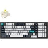 Keychron Q5 Max-M4 RGB mechanisch toetsenbord Zwart, US lay-out (QWERTY), Gateron Jupiter Banana, 96%, RGB leds, KSA double-shot PBT, hot swap, Knob, 2.4GHz | Bluetooth 5.1 | USB-C