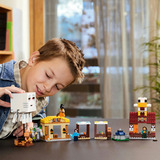 LEGO Minecraft - De Ghast-ballon aanval op het dorp Constructiespeelgoed 21273