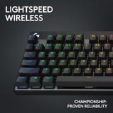 Logitech PRO X TKL, gaming toetsenbord Zwart, US-International, GX Brown, 80% (TKL), RGB leds, PBT Doubleshot keycaps, 2,4 GHz / Bluetooth / USB-C