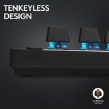 Logitech PRO X TKL, gaming toetsenbord Zwart, US-International, GX Brown, 80% (TKL), RGB leds, PBT Doubleshot keycaps, 2,4 GHz / Bluetooth / USB-C