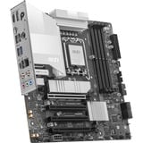 MSI PRO B860M-A WIFI socket 1851 moederbord zilver, RAID, 5Gb-LAN, Wi-Fi 7, BT, Sound, µATX