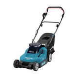 Makita LXT 2x18 V accu Grasmaaier 38 cm Blauw/zwart, 2x 5 Ah accu en duo snellader inbegrepen