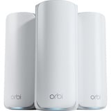 Netgear RBE773 Orbi 770 Serie Tri-Band WiFi 7 Mesh-systeem mesh access point Wit, 2 stuks (router + 2x satellieten), Tot 540 m2