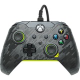 PDP Wired Controller - Electric Carbon Antraciet/neongroen, Xbox Series X|S, Xbox One, PC