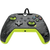 PDP Wired Controller - Electric Carbon Antraciet/neongroen, Xbox Series X|S, Xbox One, PC