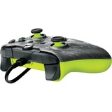 PDP Wired Controller - Electric Carbon Antraciet/neongroen, Xbox Series X|S, Xbox One, PC