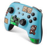 PowerA Enhanced Wireless Controller for Nintendo Switch - SMB3 Blauw