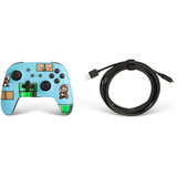 PowerA Enhanced Wireless Controller for Nintendo Switch - SMB3 Blauw