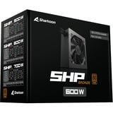 Sharkoon SHP Bronze 600 watt voeding  Zwart, 2x PCIe