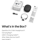 Shokz OpenRun Pro 2 Mini bone conduction headset Zwart