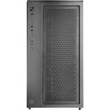 SilverStone Lucid 05 mini tower behuizing Zwart | 2x USB-A | 1x USB-C | RGB | Tempered Glass