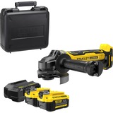 Stanley FATMAX Brushless V20 18V haakse slijper Geel/zwart, Koffer, 2 accu's (4.0Ah) en oplader inbegrepen