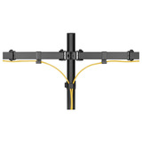 goobay Monitor Mount Dual Flex 17 - 32 inch (43 - 81 cm), max. 8 kg monitorarm Zwart