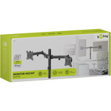 goobay Monitor Mount Dual Flex 17 - 32 inch (43 - 81 cm), max. 8 kg monitorarm Zwart