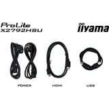 iiyama ProLite X2792HSU-B1 27" monitor Zwart (mat), 120Hz, HDMI, DisplayPort, USB, Audio