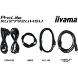 iiyama ProLite XU2792UHSU-B6 27" 4K Ultra HD monitor Zwart, 1x DisplayPort, 1x HDMI, 1x USB-C, 3x USB-A