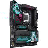 ASUS ROG Strix X870E-H Gaming WiFi7 Hatsune Miku Edition socket AM5 moederbord Zwart, RAID, 5 Gb-LAN, WLAN, BT, Sound, ATX