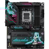 ASUS ROG Strix X870E-H Gaming WiFi7 Hatsune Miku Edition socket AM5 moederbord Zwart, RAID, 5 Gb-LAN, WLAN, BT, Sound, ATX