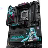 ASUS ROG Strix X870E-H Gaming WiFi7 Hatsune Miku Edition socket AM5 moederbord Zwart, RAID, 5 Gb-LAN, WLAN, BT, Sound, ATX