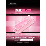 ATK RS6 Air Esports Hall Effect Keyboard Roze, US lay-out (QWERTY), ATK Ice Blade, 65%, RGB