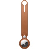 Apple Leren AirTag-hanger - Zadelbruin hoesje bruin