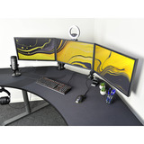 Arozzi Arena Angelo - Gun Metal gaming desk Gunmetal