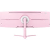 Arozzi Nova Curved 49" UltraWide gaming monitor Roze, 165 Hz, 1x DisplayPort, 2x HDMI, 1x USB-C, Audio, Adaptive Sync