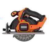 BLACK+DECKER 18V Brushless cirkelzaag 165mm handcirkelzaag Zwart/oranje, Accu en oplader niet inbegrepen
