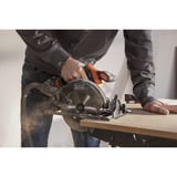 BLACK+DECKER 18V Brushless cirkelzaag 165mm handcirkelzaag Zwart/oranje, Accu en oplader niet inbegrepen