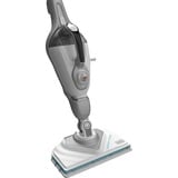 BLACK+DECKER BHSM168D 1600W Steam-mop met deltavoet en 8 accessoires stoomreiniger Zilver/wit